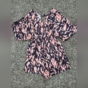 Romper in Pink and Black